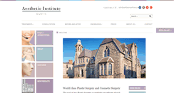 Desktop Screenshot of aestheticinstitute.ie
